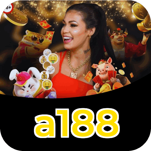Interface do aplicativo a188 mostrando jogos disponíveis no iOS e Android